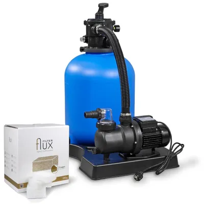 Produktbild von Filteranlage ECO 300 bis 25m³ Pool + Flux Filtermaterial