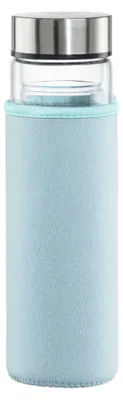 Zdjęcie produktu dla Hama 00181598, Codzienne użytkowanie, 450 ml, Szkło borokrzemowe, Silikon, Niebieski, Przezroczysty, Stal nierdzewna, Monochromatyczny