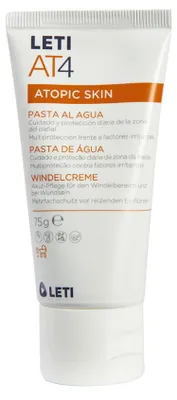 Productafbeelding van LETI AT4 Luiercrème - Intensieve verzorging voor het luiergebied, geschikt voor huidirritaties en gevoelige huid, 75 gram crème