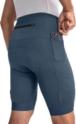 Produktbild von Fahrradshorts Herren, 4D Polsterung, mit Reißverschlusstasche, für Radfahren