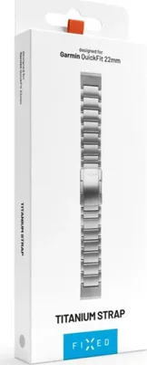 Image de Bracelet Fixed Titanium Strap pour Garmin Fenix 8 Pro (47 mm) / 8 / E / 7 Pro / 7 / 6 Pro / 6, QuickFit 22 mm, gris