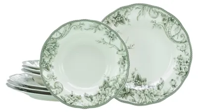 Produktbild von CreaTable, 24771, Adelaide Grün, Tafelservice 8-tlg, Porzellan