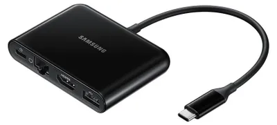 Produktbild von Samsung Multiport Adapter EE-P5000 für HDMI, USB Typ-A und LAN schwarz