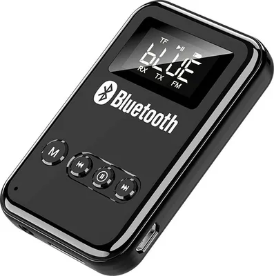 Obrázek produktu pro Multifunkční adaptér 2- in-1 Počítačový reproduktor Auto Bluetooth 5.0 přijímač černý