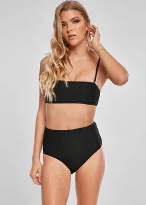 Produktbild von Urban Classics Bikini Ladies High Waist Bandeau Bikini Black-XS