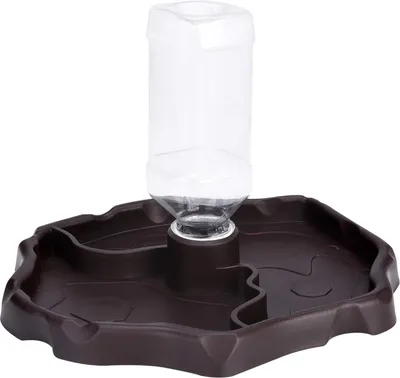 Produktbild von Reptilien-Wasserflasche, automatischer Futterspender für Schildkröten, Futter- und Wassernapf, Haustierspender, Flaschenfütterungstablett für Eidechsen, Schildkröten, Chamäleons