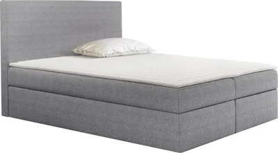 Produktbild von MIRJAN24 Boxspringbett Basic mit Matratzen-Topper, Hauptmatratze, zwei Bettkästen für die Bettwäsche (Farbe: Muna 08, Größe: 160x200 cm)