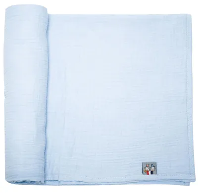 Image de Pour enfants, foulard Jeanne - 120 x 120 cm - Bleu | par SEVIRA KIDS