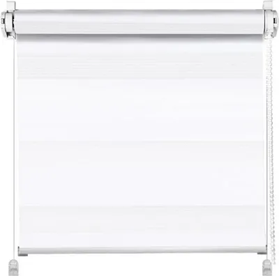Produktbild von Klemmfix Click Doppelrollo 3 in 1 weiß (BxH 45x150cm)