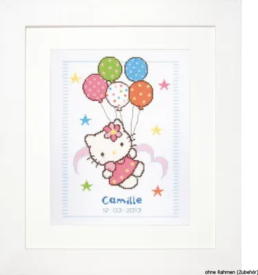 Zdjęcie produktu dla Zestaw do haftu Vervaco liczący wzór "Hello Kitty"