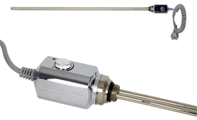 Produktbild von Elektro Heizstab Heizlanze 1/2" Heizpatrone Heizelement Chrom 1200 W