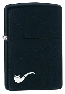 Produktbild von Zippo Sturmfeuerzeug - Black Pipe Lighter, Black Matte, Color Image - Nachfüllba