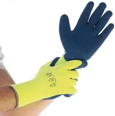 Produktbild von Kälteschutz-Handschuh Winter Star XL/10 neongelb-blau VE=12 Paar