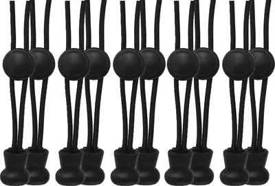 Produktbild von scarlet sport | Schnürsenkel »Premium«, 5 Paar oder 10 Paar Flex-Schnürsenkel, elastisch, mit Schnellverschluss & Schnellschnürsystem, passend für jeden Schuh, perfekter Halt, Menge: 10/20 Stück je 120 cm, Farbe:5 schwarz uni