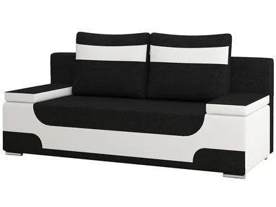 Produktbild von NABBI Wandelbares Sofa mit Stauraum Aoste - Schwarz-Weiss
