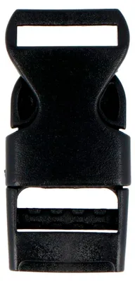 Produktbild von Schnalle in Schwarz mit 15,8 mm Gurtbandbreite