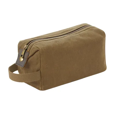 Produktbild von Quadra - Kosmetikbeutel "Heritage", Leder RW7082 (Einheitsgröße) (Sand)