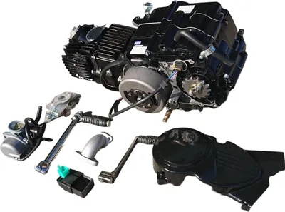 Produktbild von Motor Set 125 ccm 10234 manuelle Kupplung nur Kickstart schwarz Dirtbike Pitbike