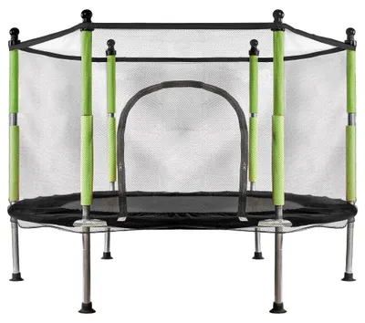 Obrázek produktu pro Creative Corner Trampolína pro domácí zahradu pro děti míčová síť 140cm 55inch zelená