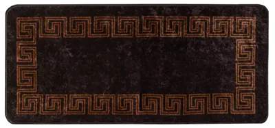 Produktbild von vidaXL Teppichläufer MARSA Schwarz 50 x 100 cm Polyester und PVC
