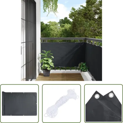 Immagine prodotto di The Living Store Schermo privacy da giardino antracite 500x75 cm PVC