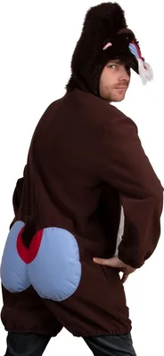 Affen Kostüm Mandrill Rafiki für Herren Gr. S-XL braun Tier Tierkostüm andere Länder Fasching Karneval Mottoparty
