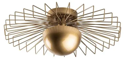 Image de Suspension Luminaire en métal doré 60 x 60 x 24 cm G9 8 W IP20