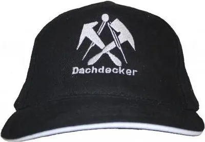 Produktbild von Baseballcap mit Einstickung - Dachdecker - 68612 schwarz