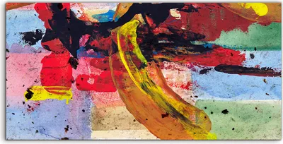Produktbild von Coloray Canvas 140x70  Wandbild Leinwand Bilder Kunstdruck abstrakte farbenfrohe Grunge