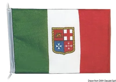 Immagine prodotto di Bandiera Italia con stemma 30 x 45 cm, 1 pezzo