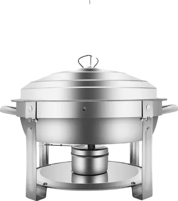 Produktbild von Chafing Dish, 7,5L Kapazität, modernes Design aus Edelstahl, Silber