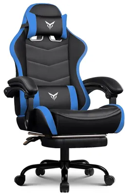 Zdjęcie produktu dla Fotel gamingowy i biurowy – XGC02 – z podnóżkiem – ergonomiczny – z regulacją wysokości – obrotowy – z podłokietnikami – na kółkach – ciemnoszary