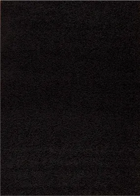 Produktbild von Prime Shaggy Hochflor Langflor Teppich Einfarbig Modern Schwarz für Wohnzimmer, Schlafzimmer