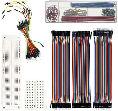 Breadboard Kit 120+170 Kontakte mit Jumper-Drahtkabeln