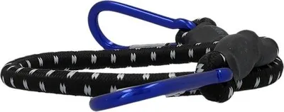 Produktbild von Famanu Gepäckspanngurt mit Karabinerhaken 60 cm - elastisches Spannband für sichere Befestigung von Gepäck und Outdoor-Ausrüstung