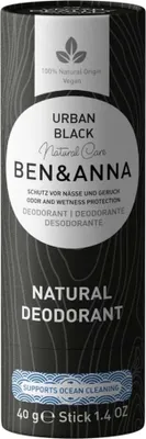 Obrázok produktu pre DEODORANT TYČINOVÝ NA BÁZE SODA URBAN BLACK ECO 40 g - BEN & ANNA
