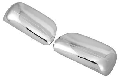 Imagen del producto de 2 unidades de cubierta para retrovisor lateral, carcasa elegante, cromada, fabricada en ABS, compatible con Corolla/Vios