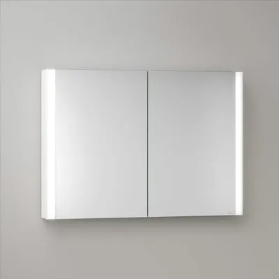Obrázek produktu pro Zrcadlová skříňka Keuco Royal Metis LED, nástěnná, rozměry 100 x 71 cm, se 2 dvířky, provedení "francouzské"