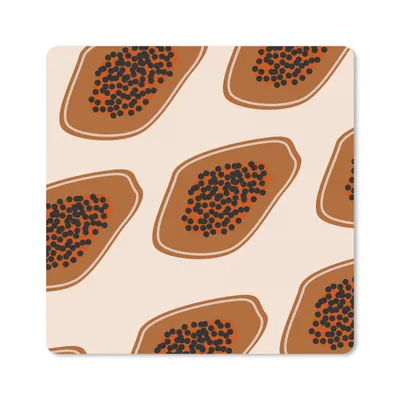Produktbild von MuchoWow® Mauspad Mousepad Sommer - Avocados - Braun 20x20 cm - Mousepads - Maus Mat - Pad - Mausunterlage - Desk Mat - Bureauartikeln