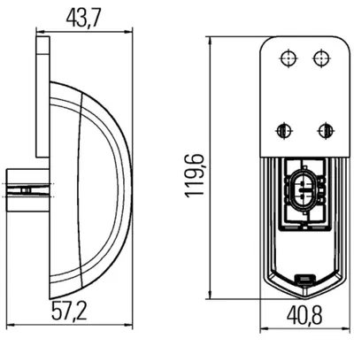 Obrázek produktu pro Povrchové LED obrysové světlo 12 V