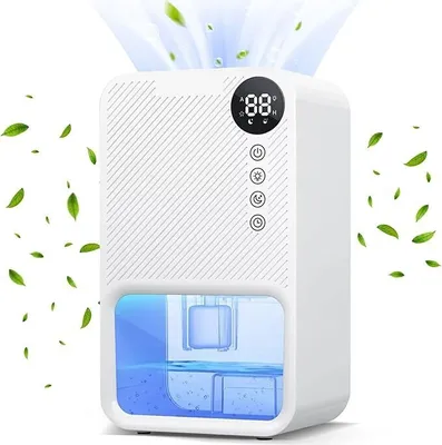 Produktbild von Luftentfeuchter,3800ml Raumentfeuchter Entfeuchter ,7 Farbiges Licht Elektrisch Schlafzimmer Lufttrockner,Weiß