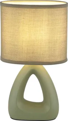 Produktbild von LED Tischleuchte, Keramik Textil, grün, H 30 cm