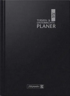 Produktbild von BRUNNEN Termin- & Unterrichtsplaner (2024/2025), 2 Seiten = 1 Woche, A4, 224 Seiten, Baladek-Einband, schwarz