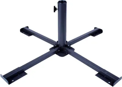 Produktbild von Aktive 53991 Klappbarer Metall-Sonnenschirmfuß 86x86x34 cm Farbe Schwarz (20,95)