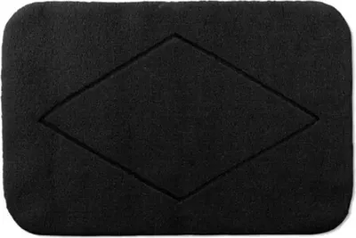 Produktbild von Rhomtuft Badteppich Raute abgerundet Farbe schwarz Größe 60x90 cm