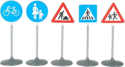 Zdjęcie produktu dla Znaki drogowe zestaw 73cm 5szt