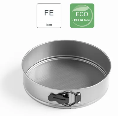 Zdjęcie produktu dla LACOR - 68686 - Formy do pieczenia okrągłe, forma do biszkoptu, forma z wyjmowanym dnem, węgiel