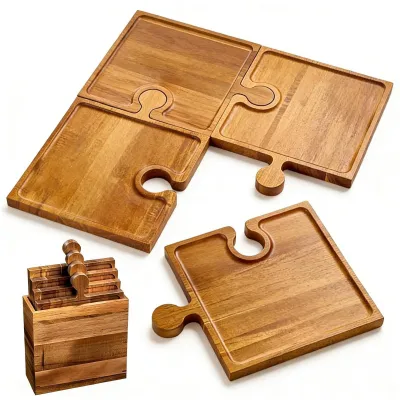Imagen del producto de Tabla de madera para servir charcutería y alimentos