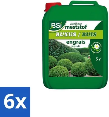 Obrázok produktu pre Tekuté hnojivo Buxus pre zdravý rast a sýtozelené listy, 5 l, 6 ks, ekonomické balenie