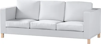 Produktbild von Dekoria Bezug für Karlanda 3-Sitzer Sofa nicht ausklappbar, kurz, weiß, Bezug für Karlanda 3-Sitzer, kurz